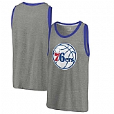 Philadelphia 76ers Team Essential Tri-Blend Tank Top - Heather Gray,baseball caps,new era cap wholesale,wholesale hats